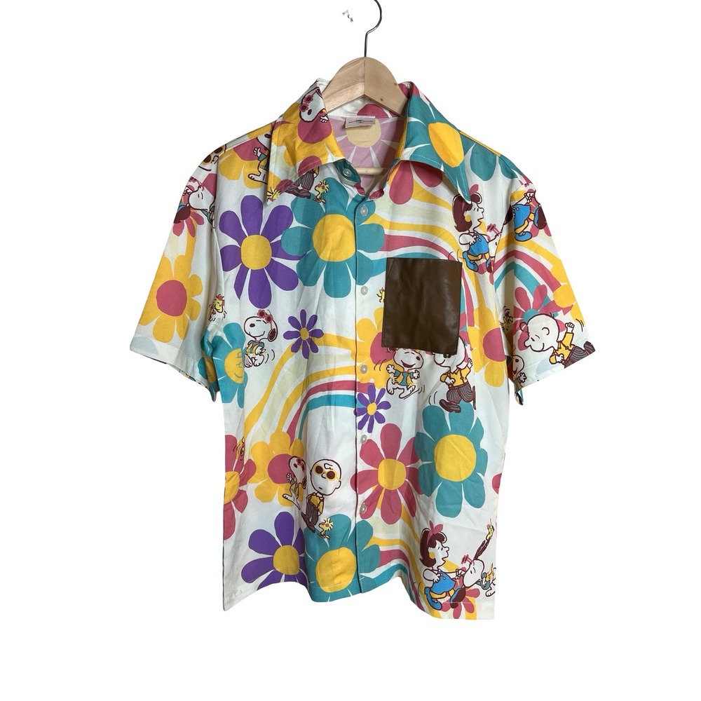 Universal Studios Japan Peanuts Snoopy Psychedelic Groovy 70s-inspo Shirt Mens S